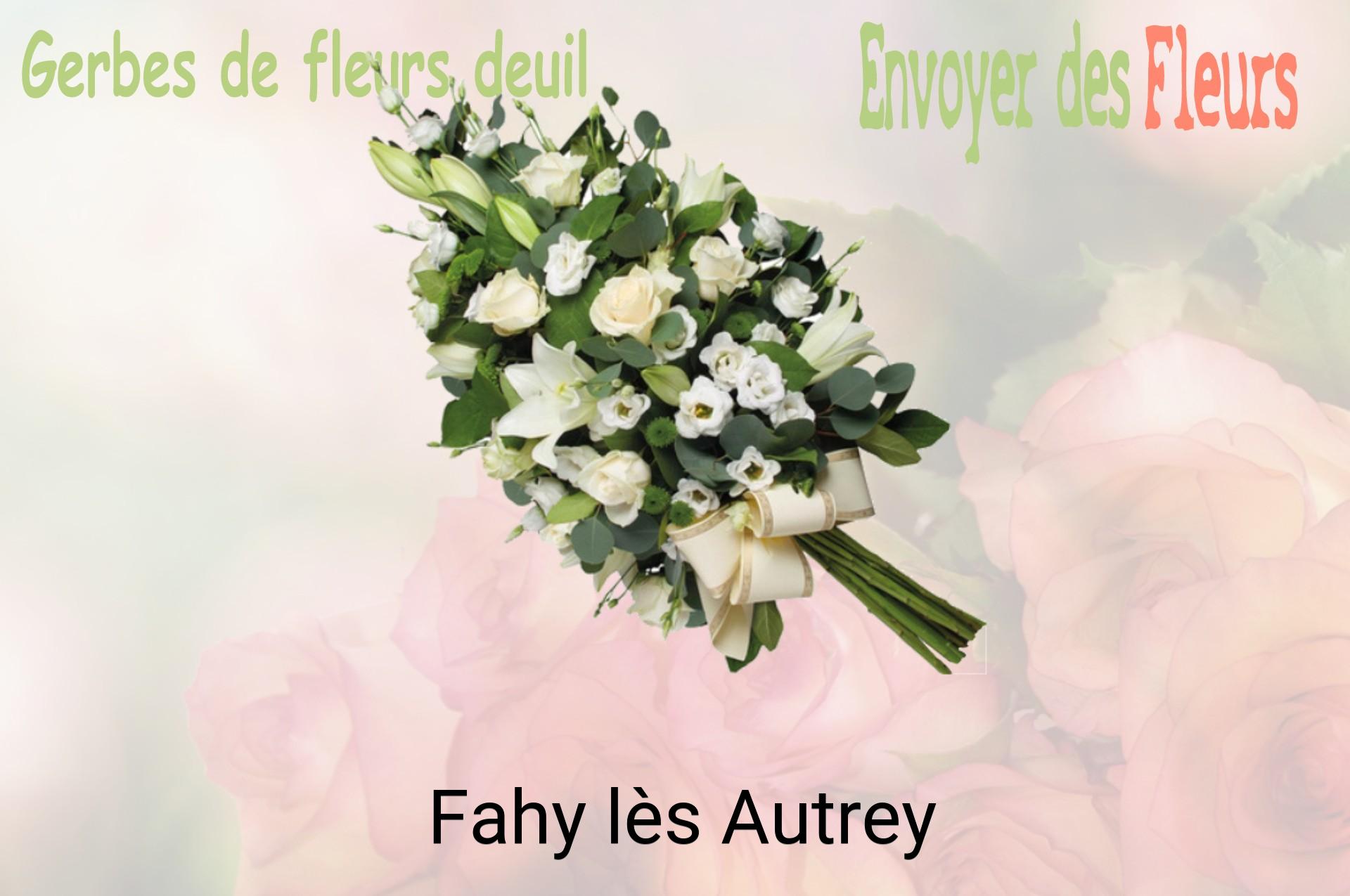Gerbe de fleurs de deuil livrée à Fahy-lès-Autrey